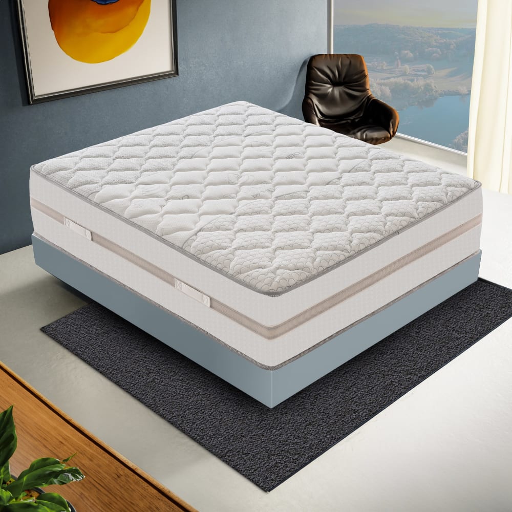Matelas ressorts ensachés et mémoire de forme 160x190 epaisseur 35 cm - Maisons du Monde