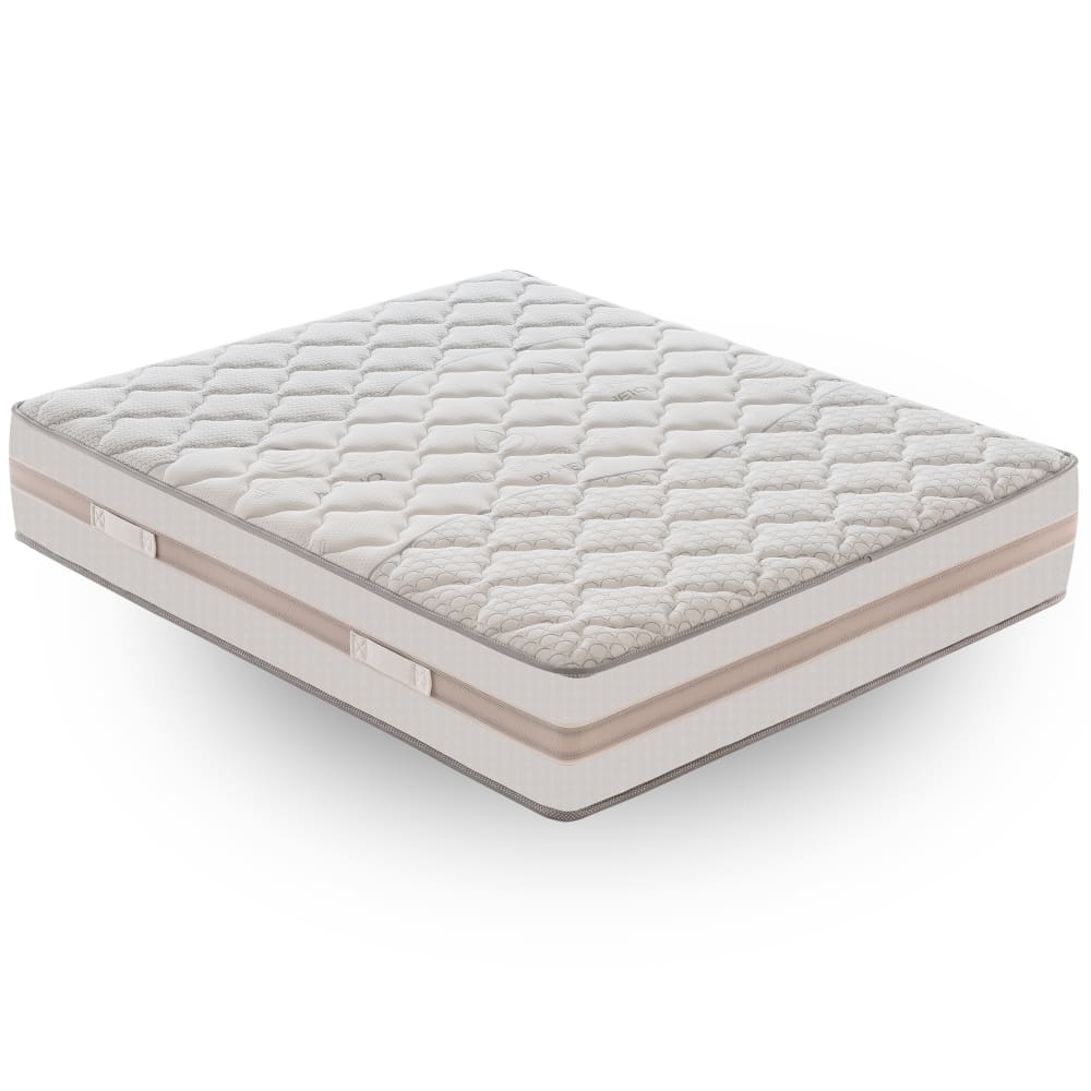 Materassiedoghe Matratze Taschenfederkern und Memory Foam 140X200 Höhe 30 cm Blau Pes - Polyester