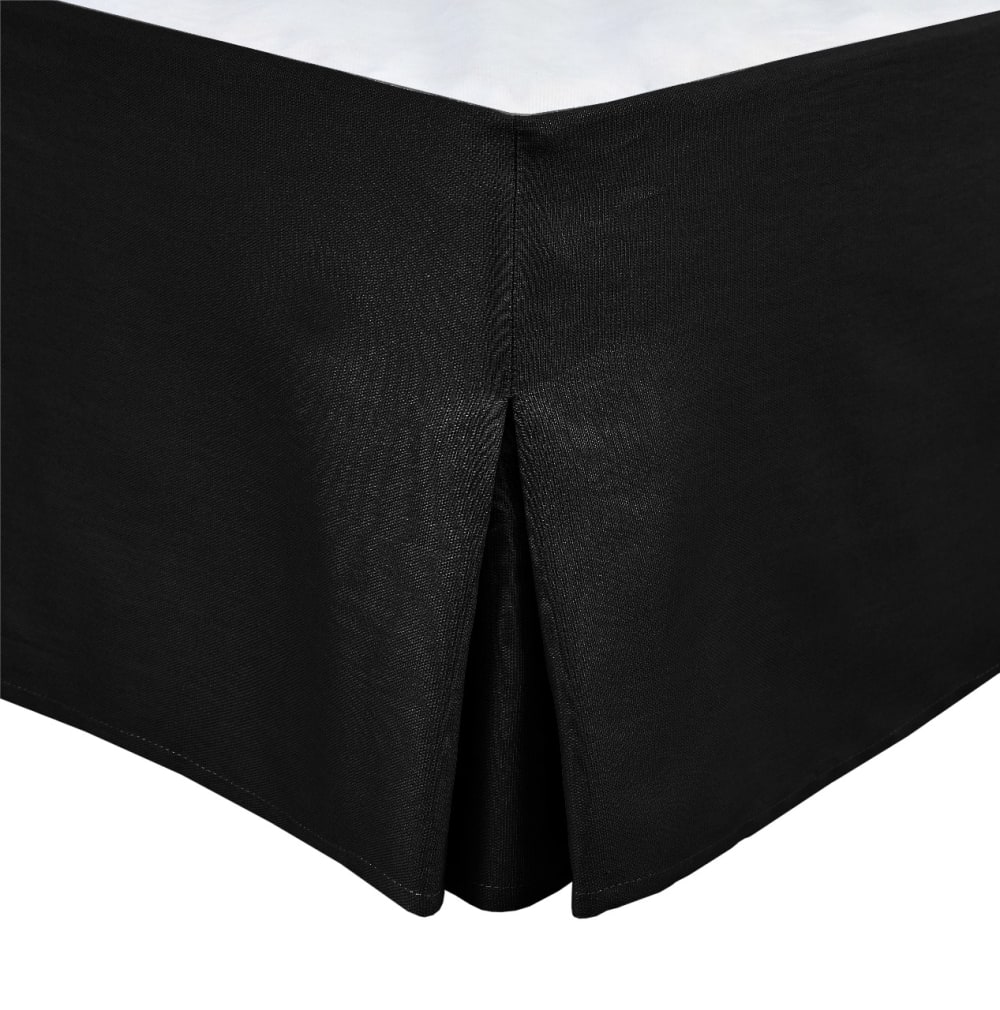 Cache sommiers 100% coton noir