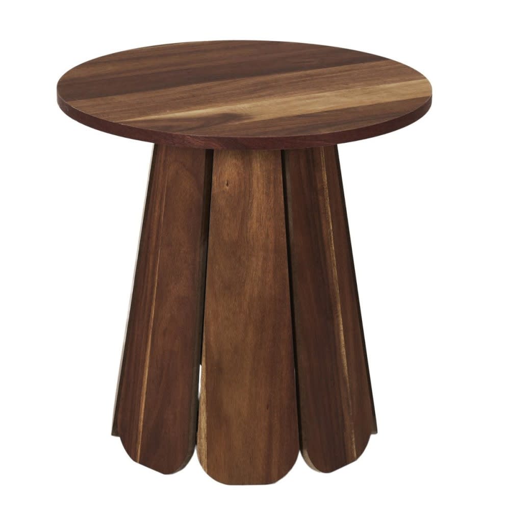The Home Deco Factory Table d'appoint diamètre 45cm Marron Panneau De Particules - 45x45x45cm