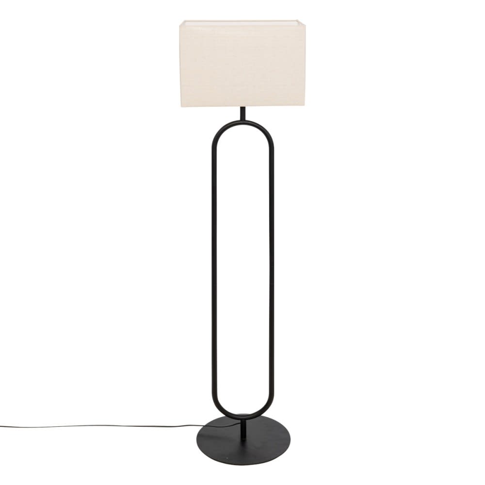 Lampadaire en métal noir 154cm