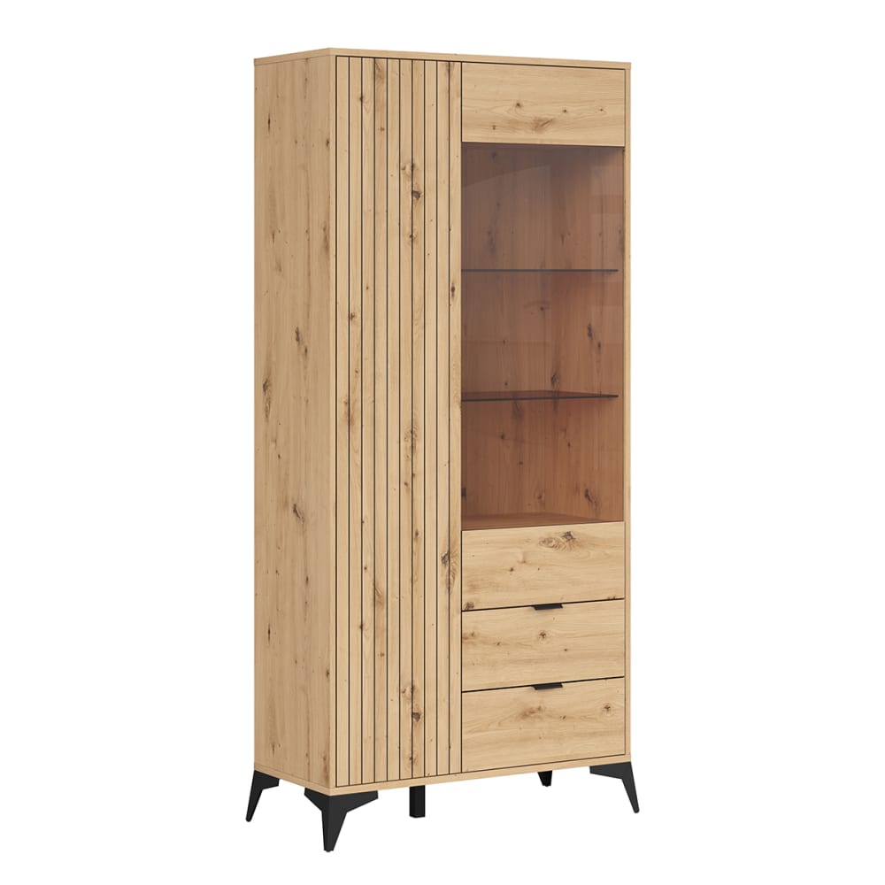 Vaisselier 2 portes 2 tiroirs stratifiés beige