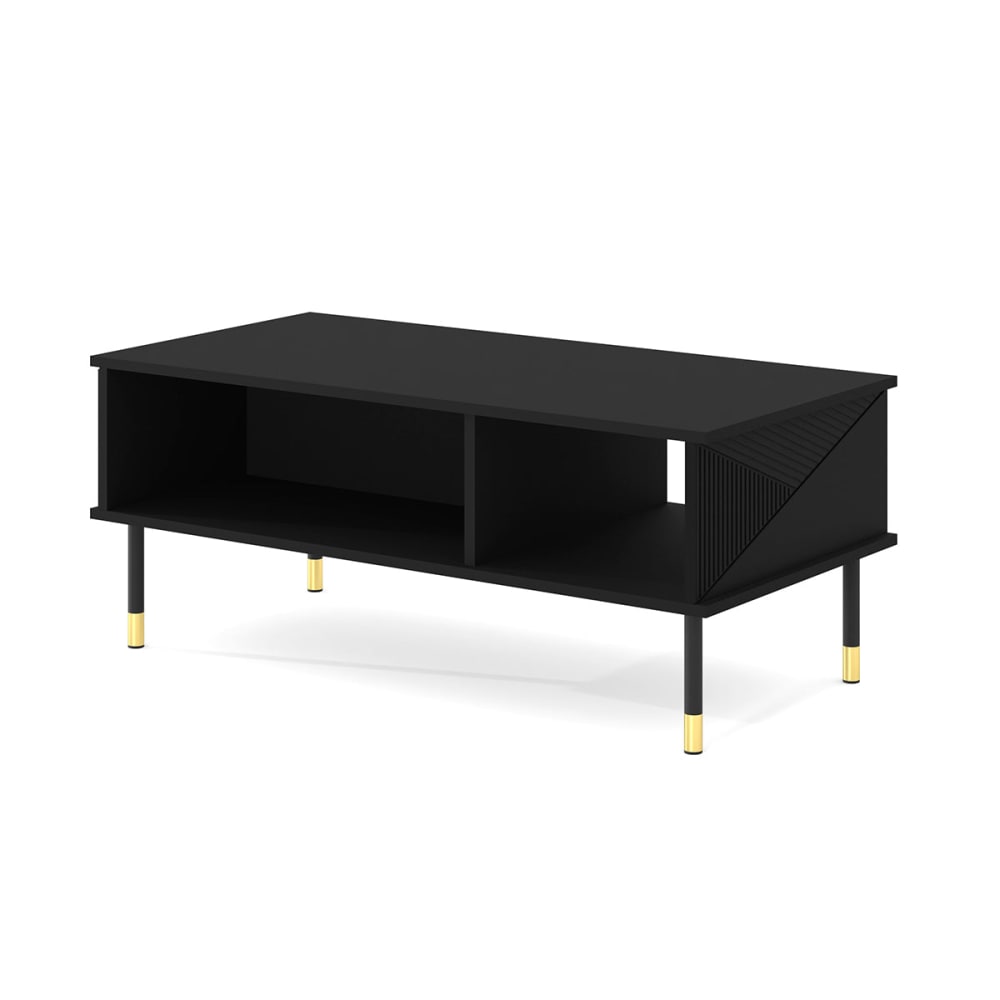 Table basse 110 cm panneaux stratifiés noir Table basse 110 cm panneaux stratifiés noir