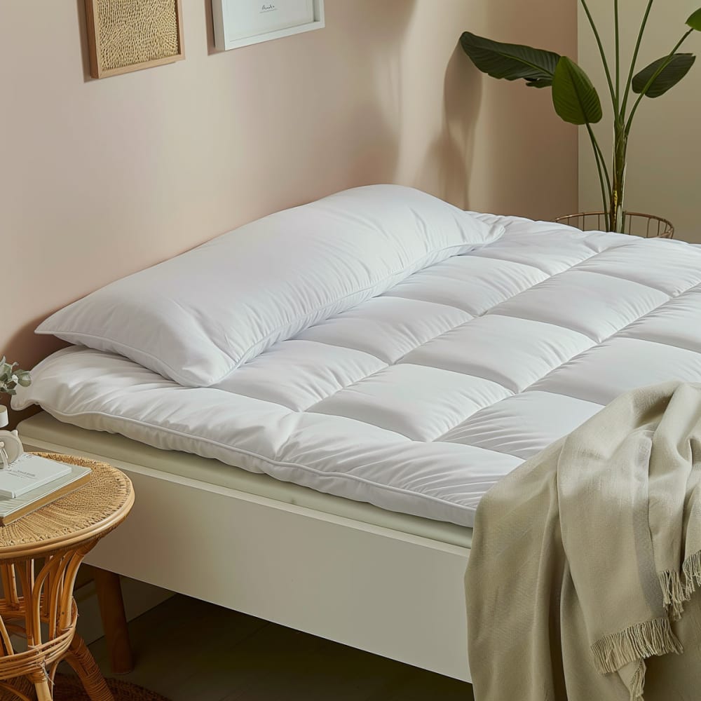 Traversin plat percale - medium 140 cm - Maisons du Monde