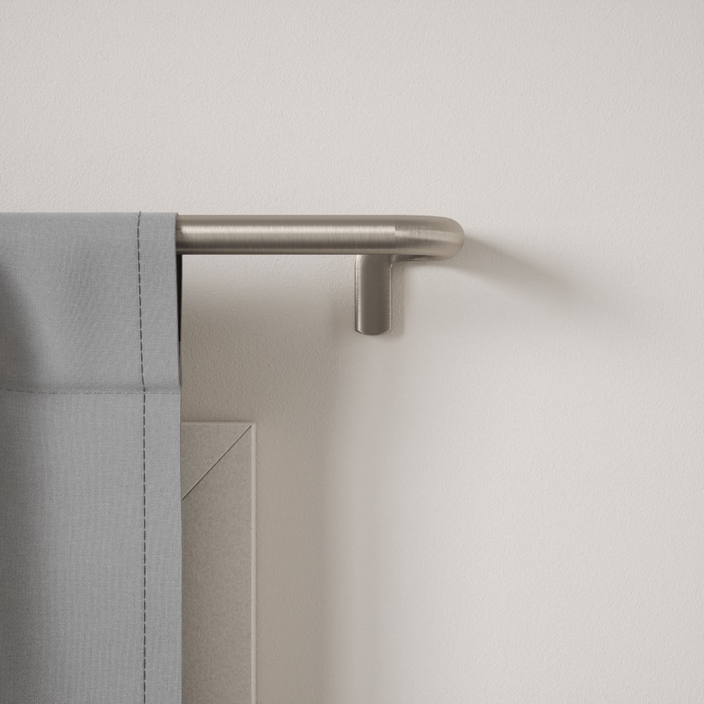 Tringle à rideaux D25mm extensible argenté, 76-213cm - Maisons du Monde