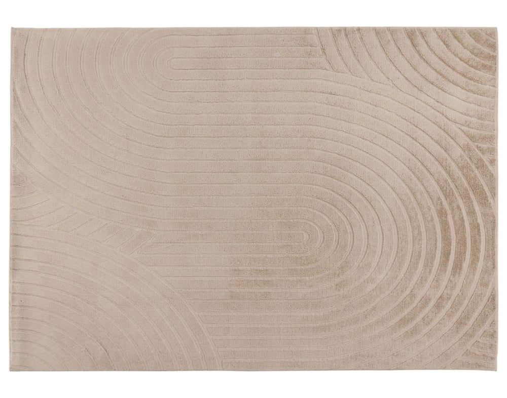 Tapis en 100% polyester crème 160x230 cm