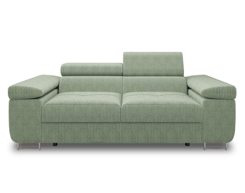 Canapé droit 2 places en vert sauge - Maisons du Monde