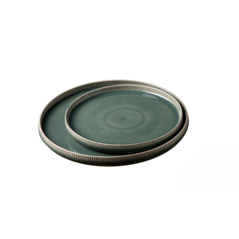Service 12 pièces en grès vert - Maisons du Monde