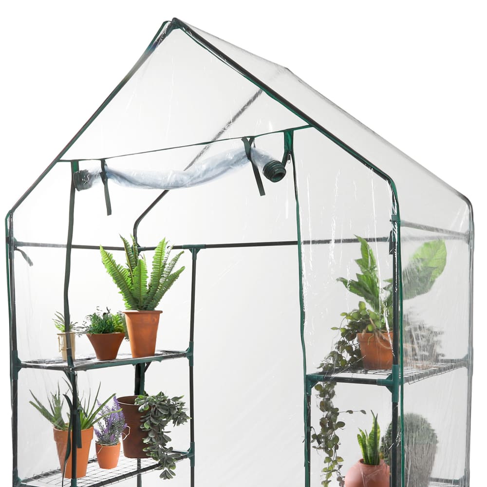 Serre de jardin avec étagères à plantes 143x73x195cm - Maisons du Monde