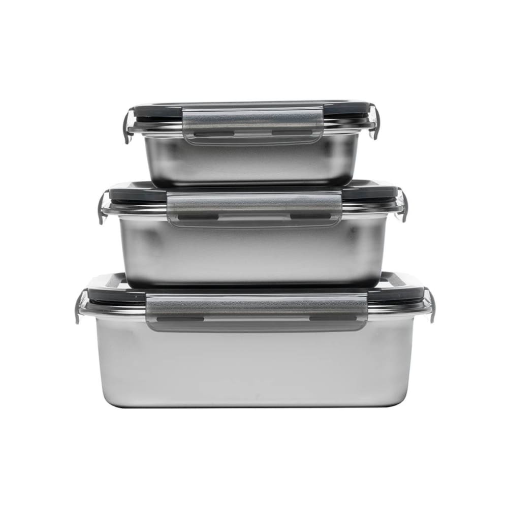 3 boites rectangulaires inox 3 boites rectangulaires inox
