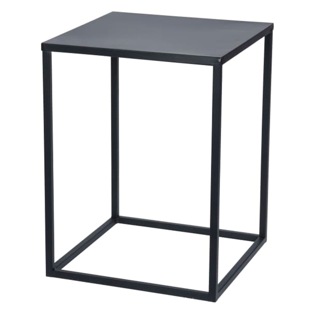 Set de 2 tables basses en métal noir 35x35x45cm - Maisons du Monde