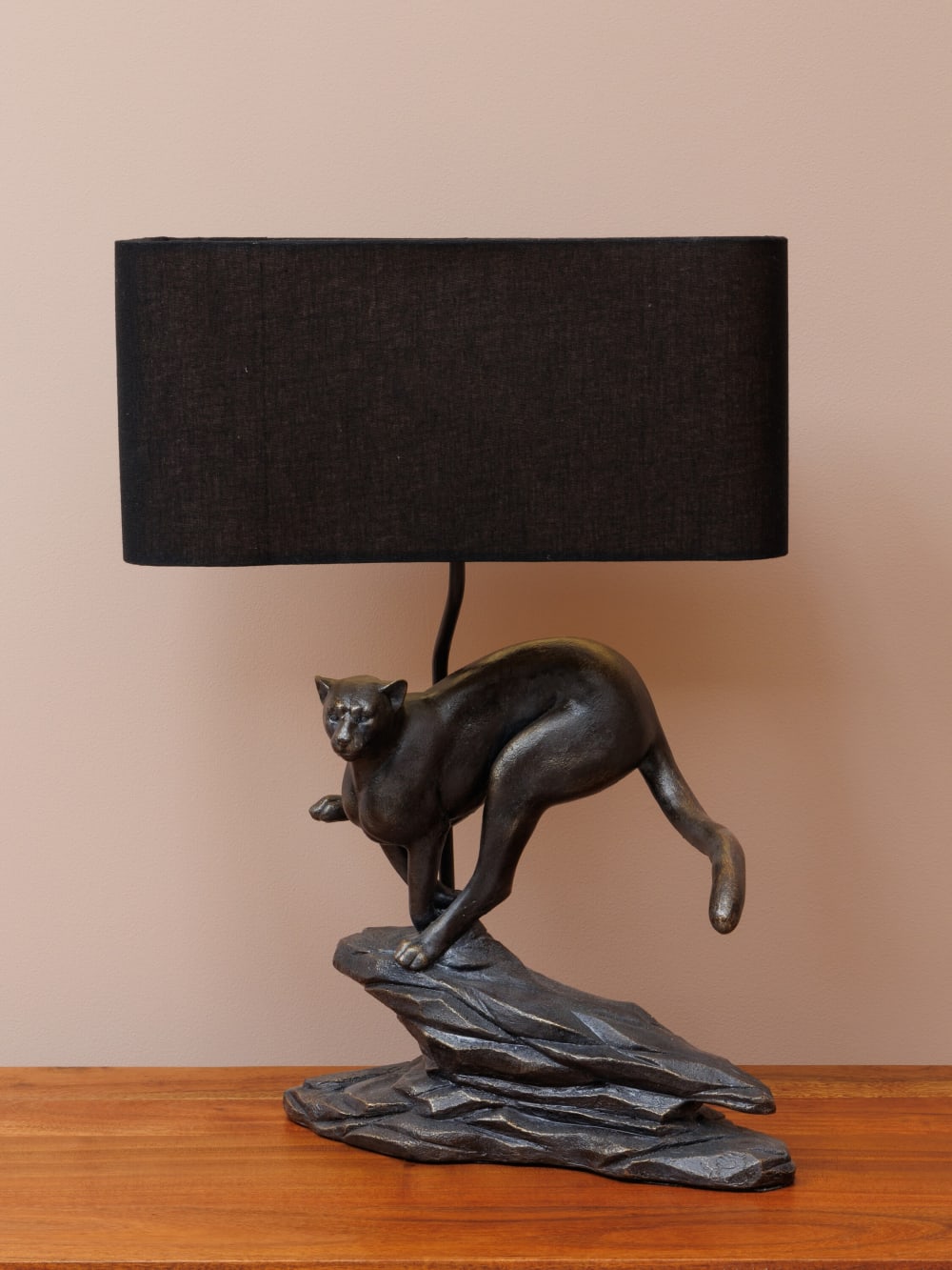 Lampe à poser en résine noir — vue 3