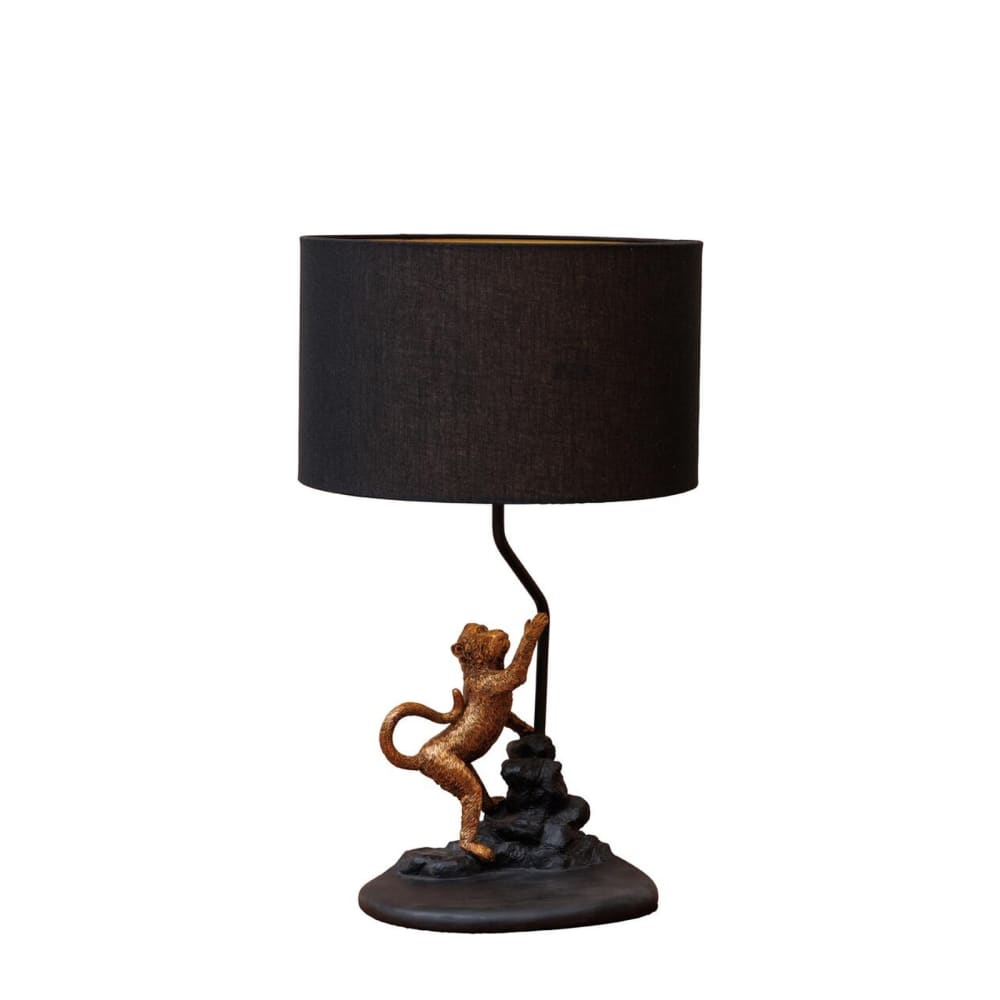 Chehoma Lampe à poser en résine noir