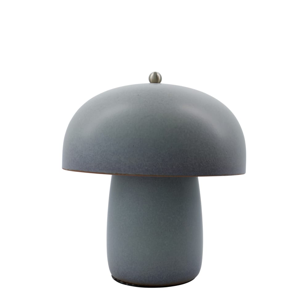 Lampe à poser en grès gris