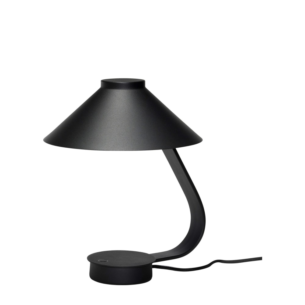 Lampe de table en métal noir