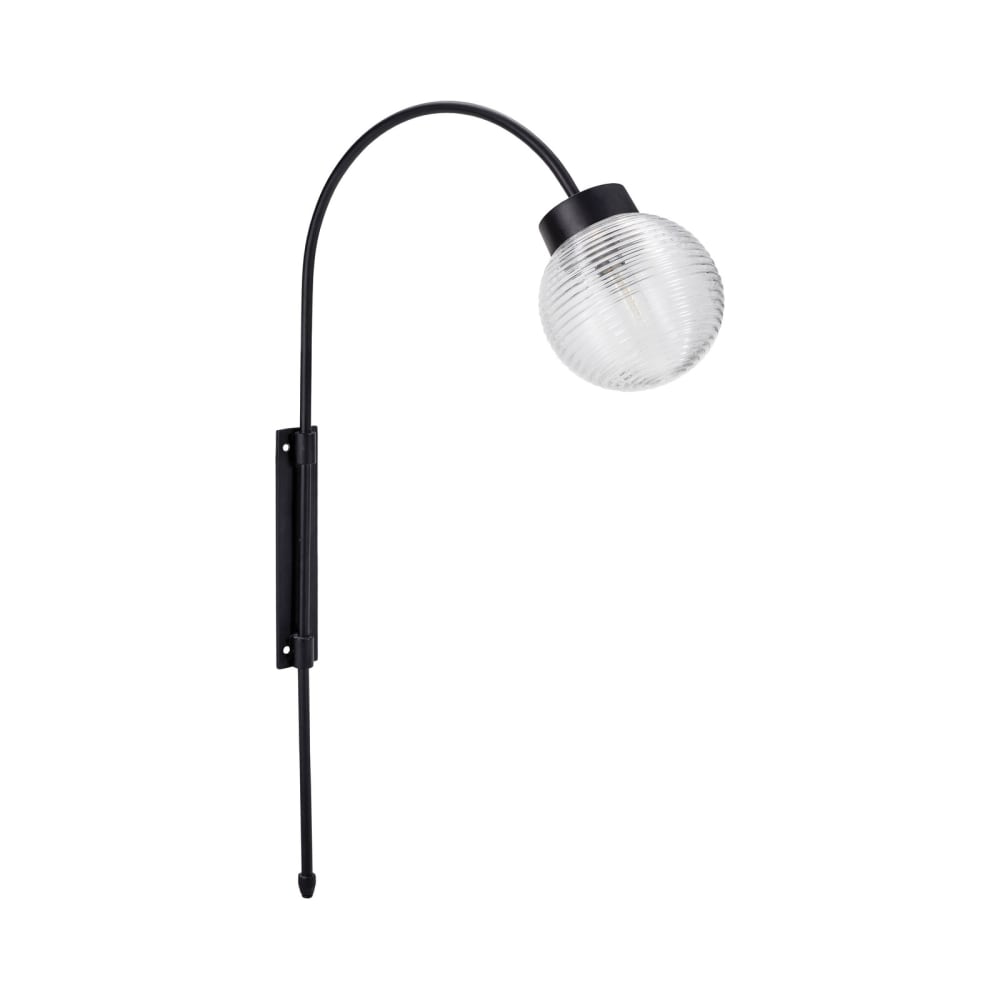 Applique murale en métal noir