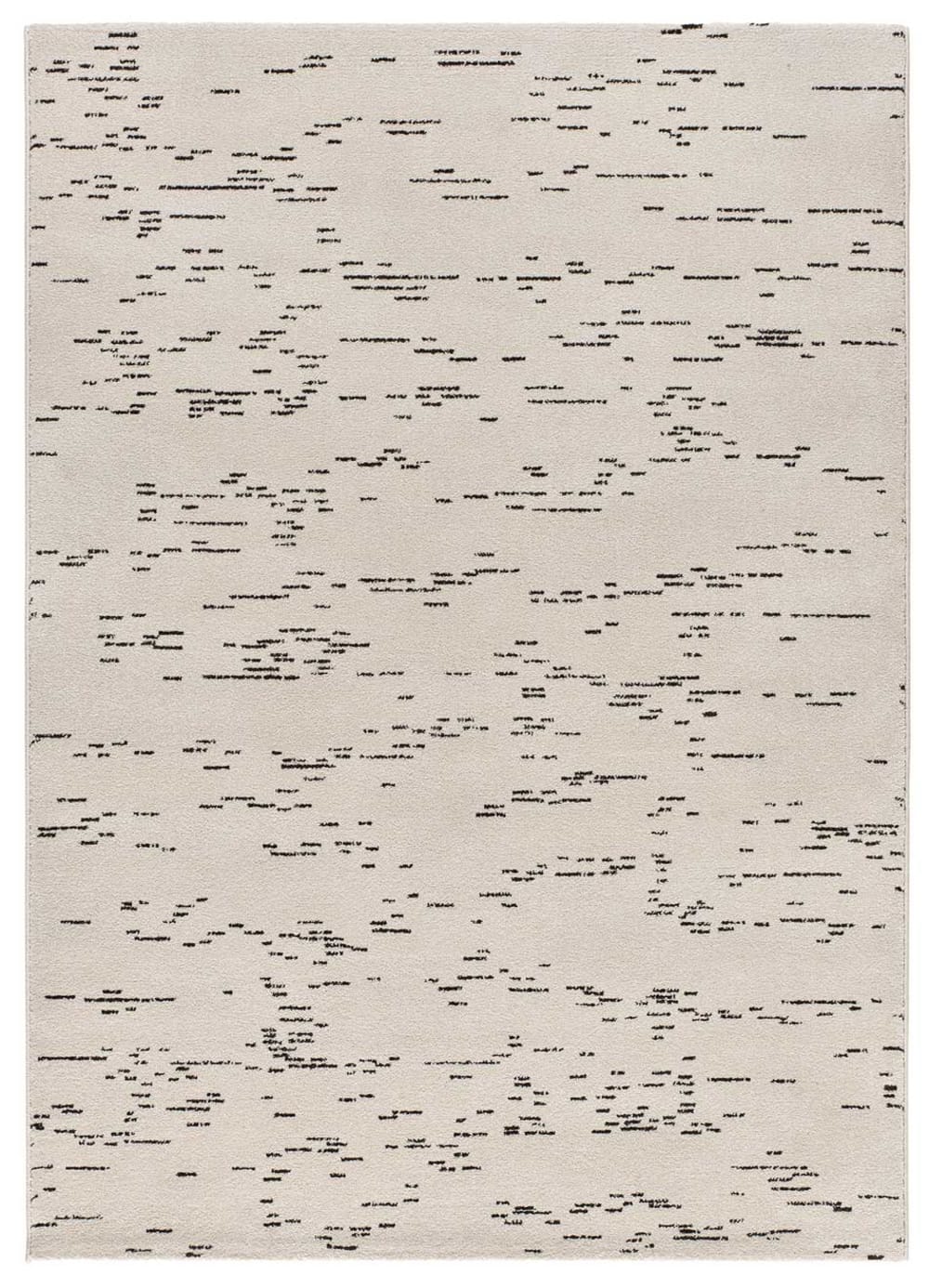 Atticgo Geometrischer Kurzflorteppich in Schwarz und Weiß, 200X290 cm style modern Weiß Öko-Tex Zertifikat Pp - Polypropylen