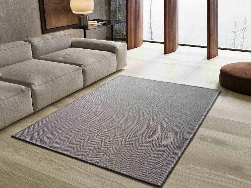 Tapis lavable gris 120x170 cm — vue 3