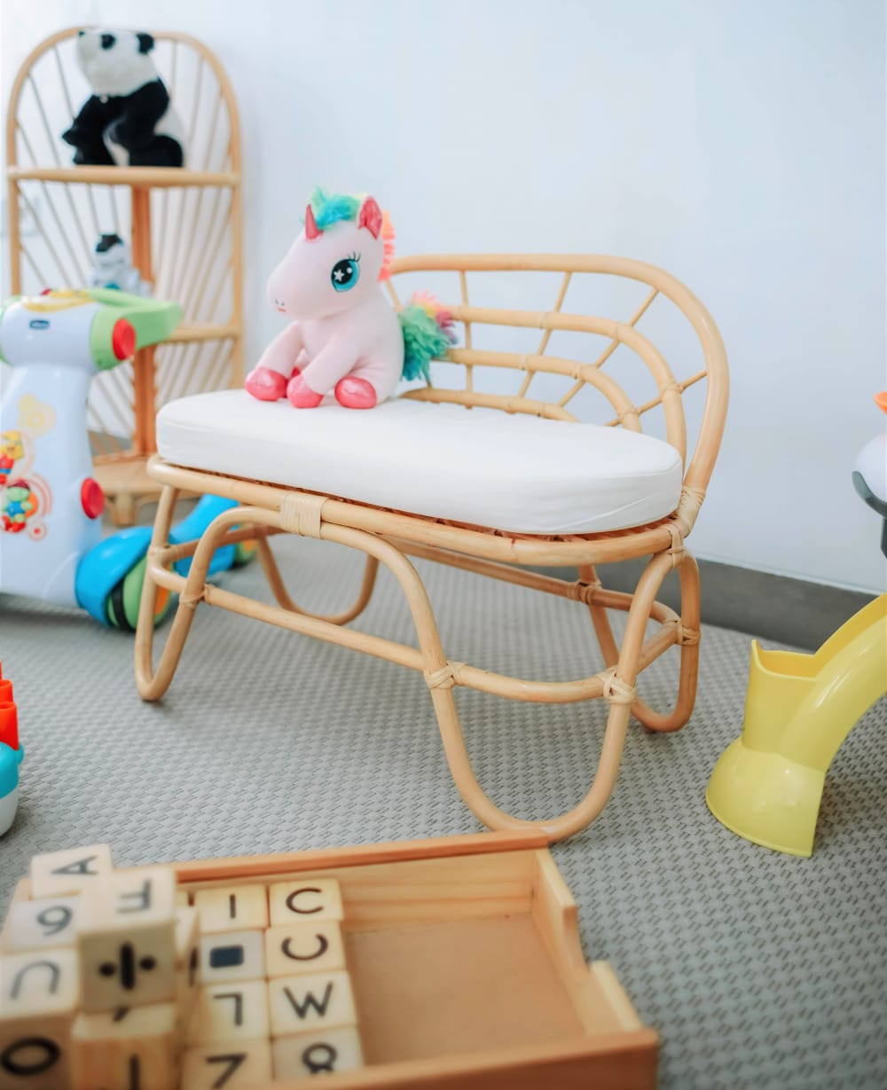 Nordlys Kindersofa aus Rattan BRAUN RATTAN Kinder