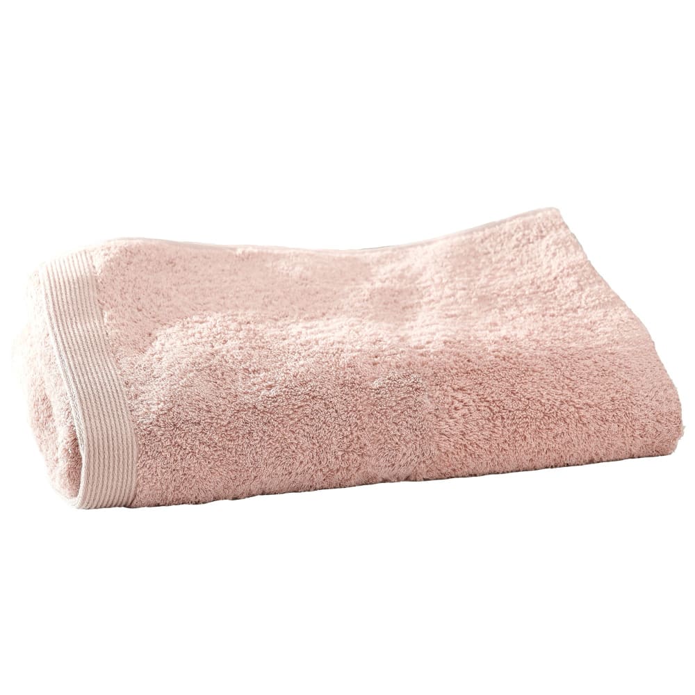 Drap de bain en coton 550 g/m² rose nude 70x140cm