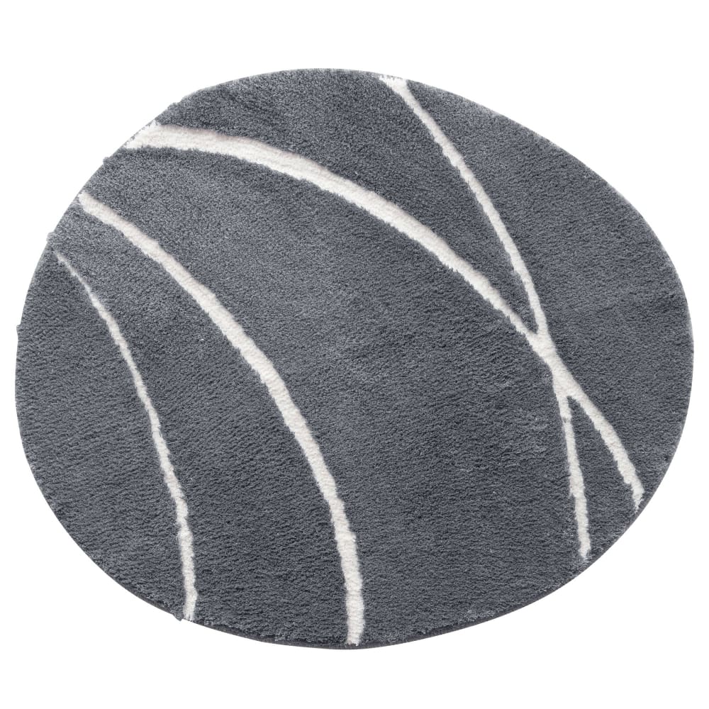 Tapis de bain en polyester 2250 g/m² gris 85x100cm