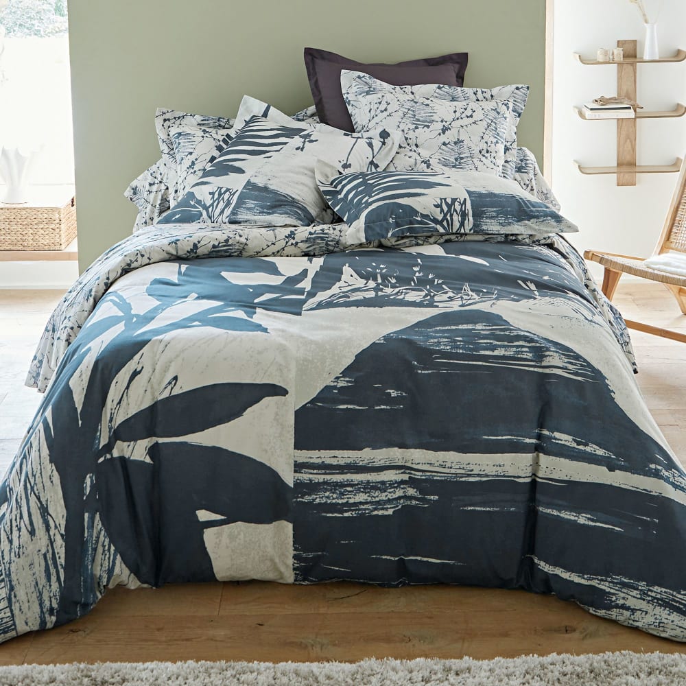 Housse de couette en coton gris anthracite 240x220cm