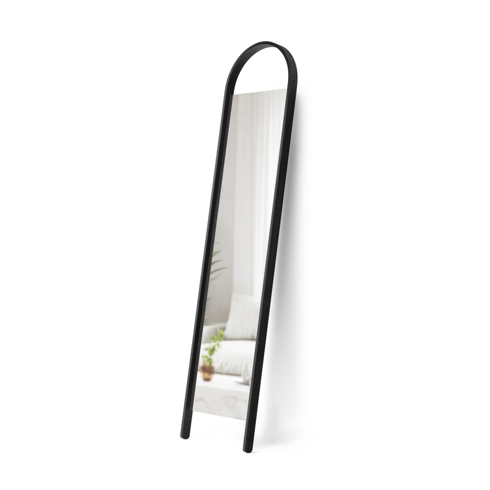Miroir sur pied, bois noir - Maisons du Monde
