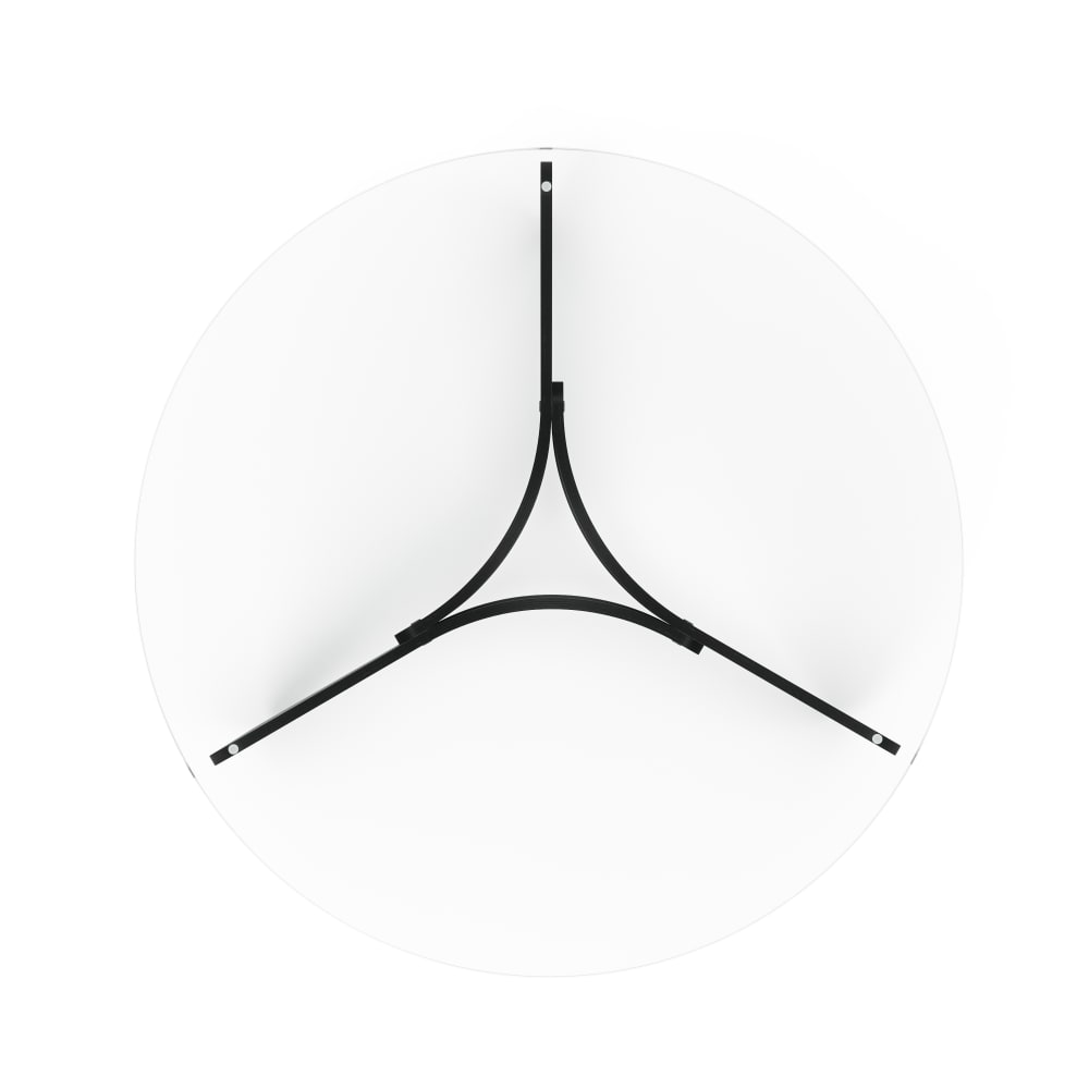 Table basse ronde D82cm, bois noir - Maisons du Monde