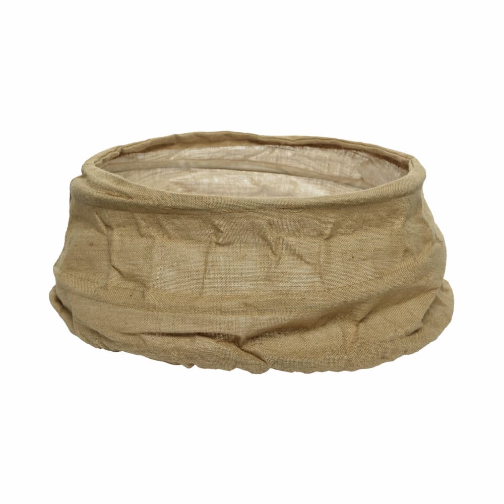 Mobili Rebecca Cache-pied pour sapin de Noël en jute beige, Ø 68 cm style contemporain Décoration de Noël