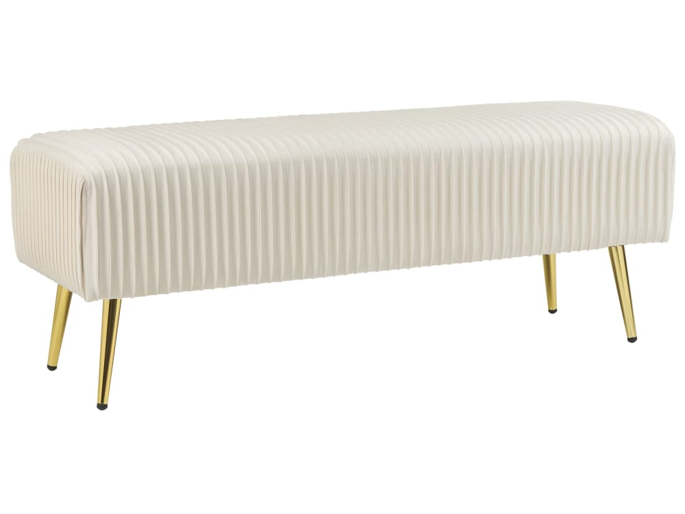 Banc velours blanc cassé — Beyit