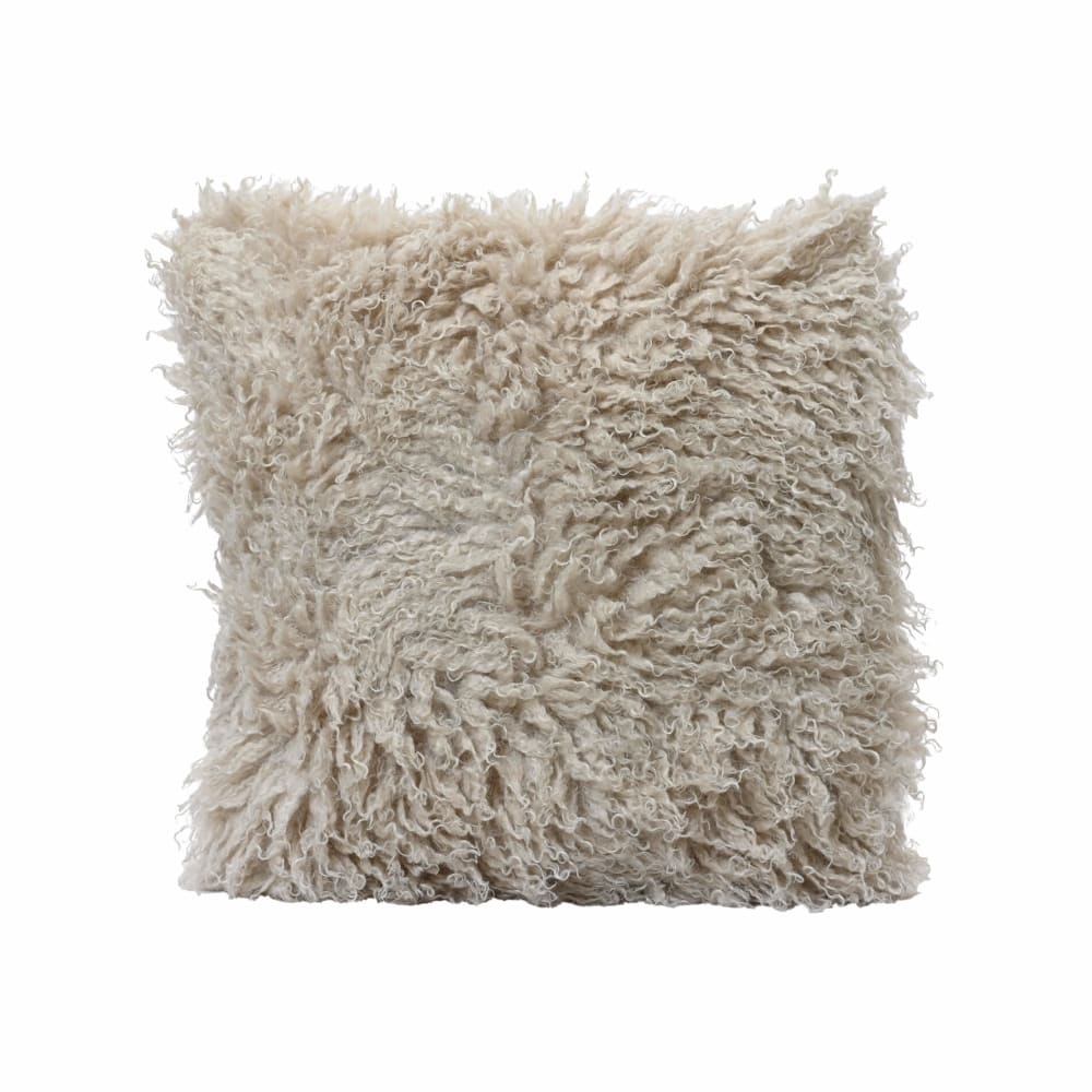 Mobili Rebecca Dekokissen aus Polyester im Mongolei-Effekt, 45x45 cm, beige style modern - Pes - Polyester