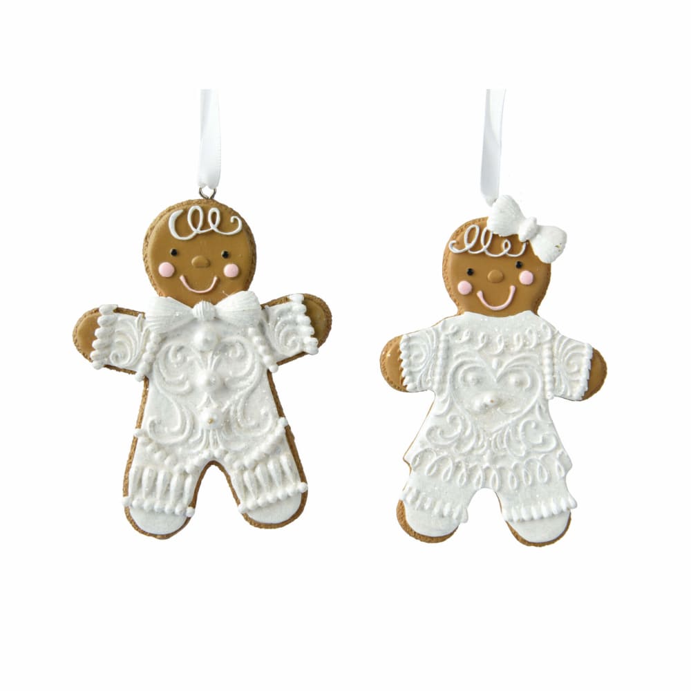 Mobili Rebecca 3er Set hängenden Zuckerstangen-Dekorationen aus Glas und Kunststoff style modern Braun Harz