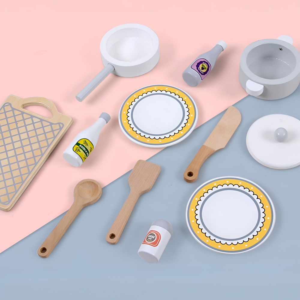 Cuisine jouet en bois pour enfants