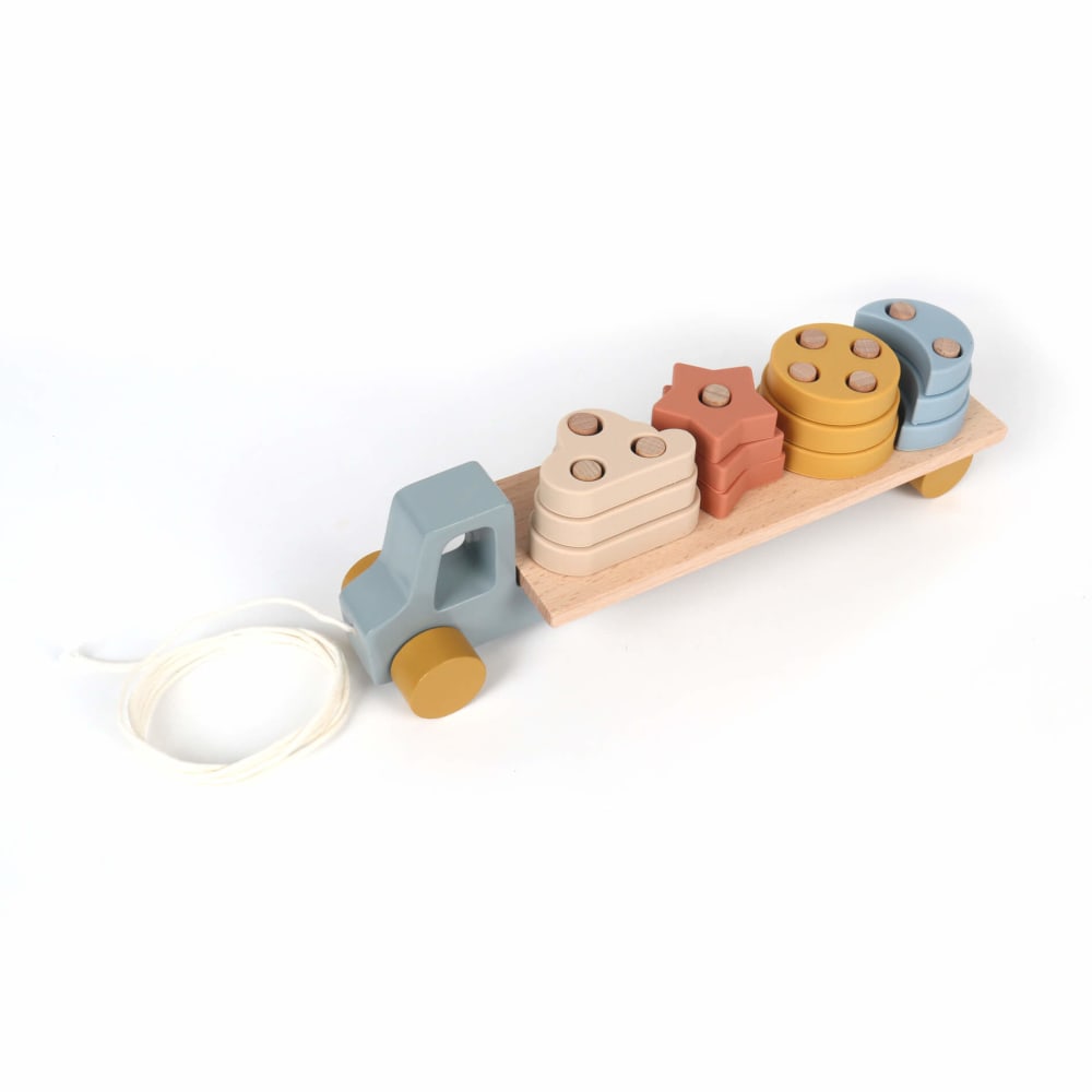 Mobili Rebecca Spielzeug-Lkw Montessori aus Holz für Kinder style modern MEHRFARBIG HOLZ Kinder