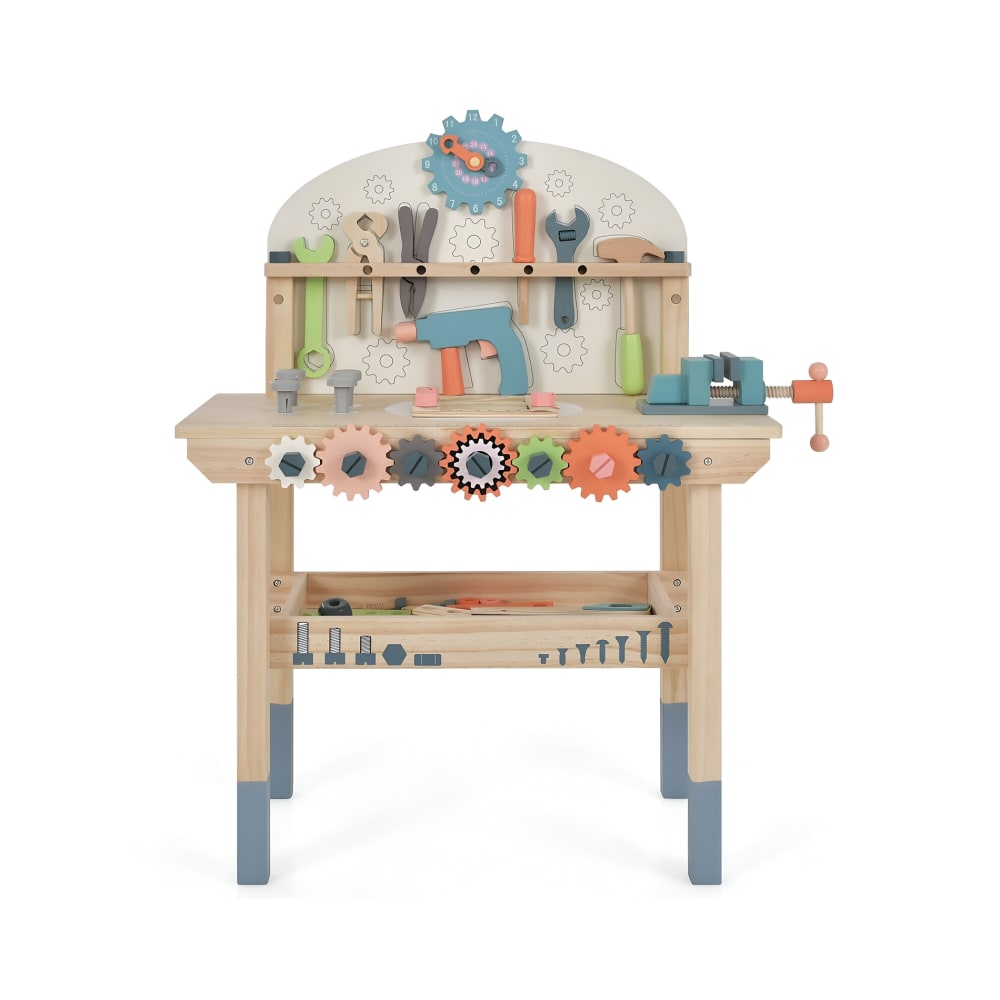 Mobili Rebecca Spielzeug-Werkbank aus Holz für Kinder style modern MEHRFARBIG HOLZ Kinder