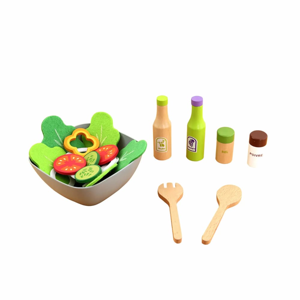 Mobili Rebecca Salatsatz aus Holz für Kinder style modern MEHRFARBIG HOLZ Kinder