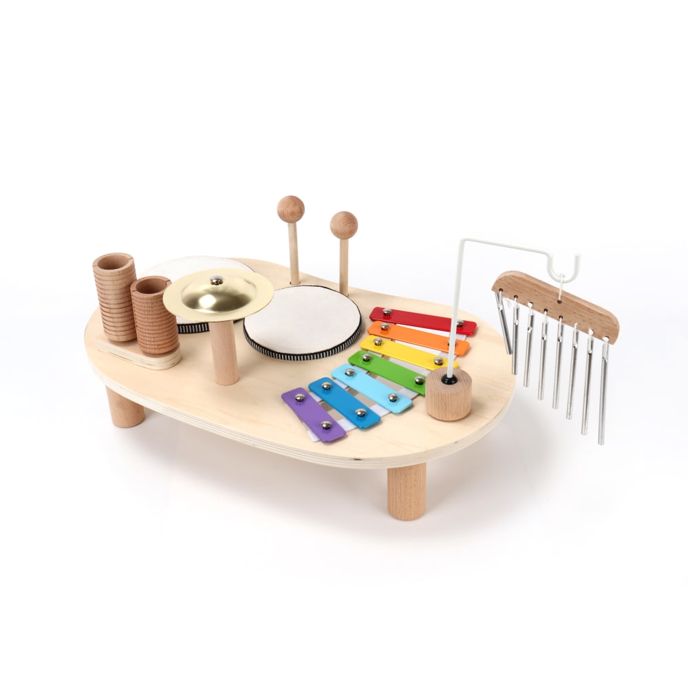Mobili Rebecca - Xylophone et tambour en bois pour enfants