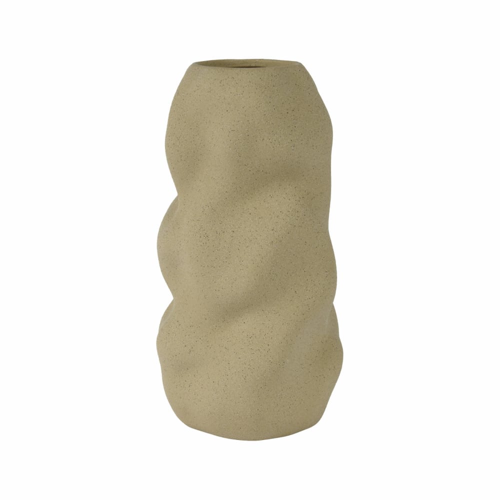Mobili Rebecca Vase aus Steingut, H 31 cm, beige style modern - Steingut