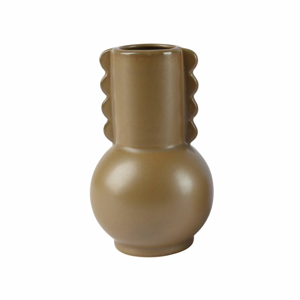 Mobili Rebecca Vase aus Terrakotta, H 15 cm, braun style modern - Porzellan