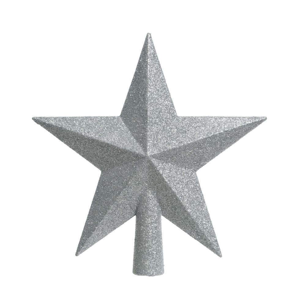 Puntal para árbol de navidad de gris plateado, h 19 cm