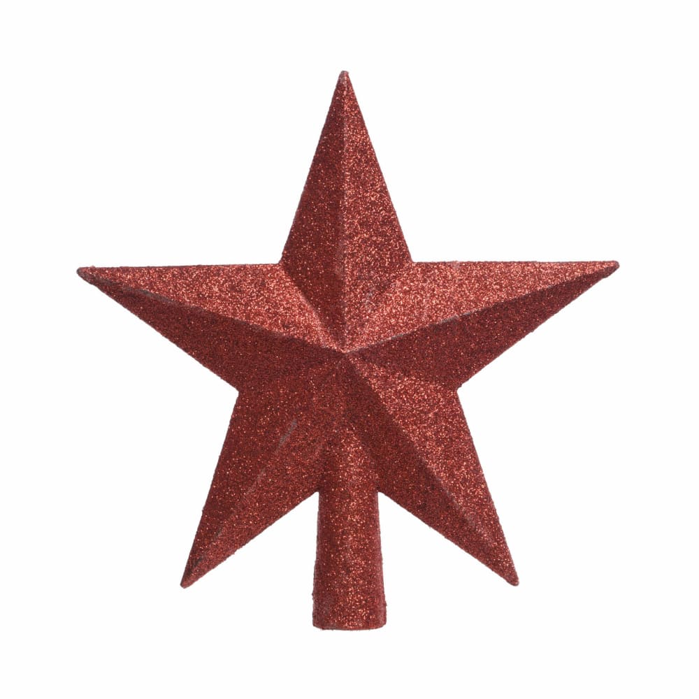 Puntal para árbol de navidad de plástico rojo, h 19 cm