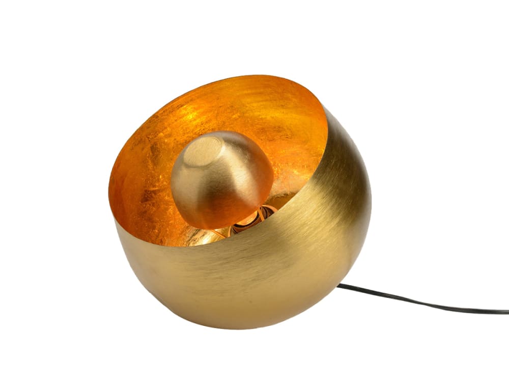 Lampe table Samuel e moyen modèle  E 27 25 W or en métal