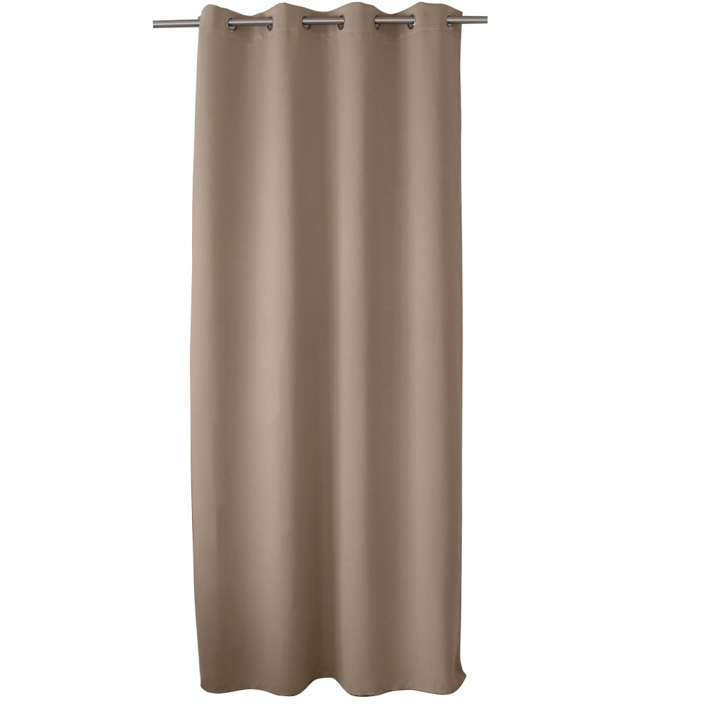 Enjoy Home Einfarbiger Verdunkelungsvorhang mit 8 Ösen style classic chic Taupe Pes - Polyester