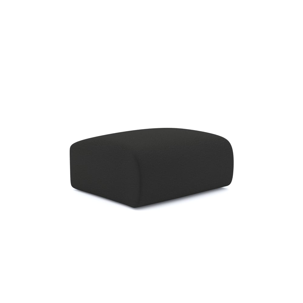 pouf en tissu bouclette