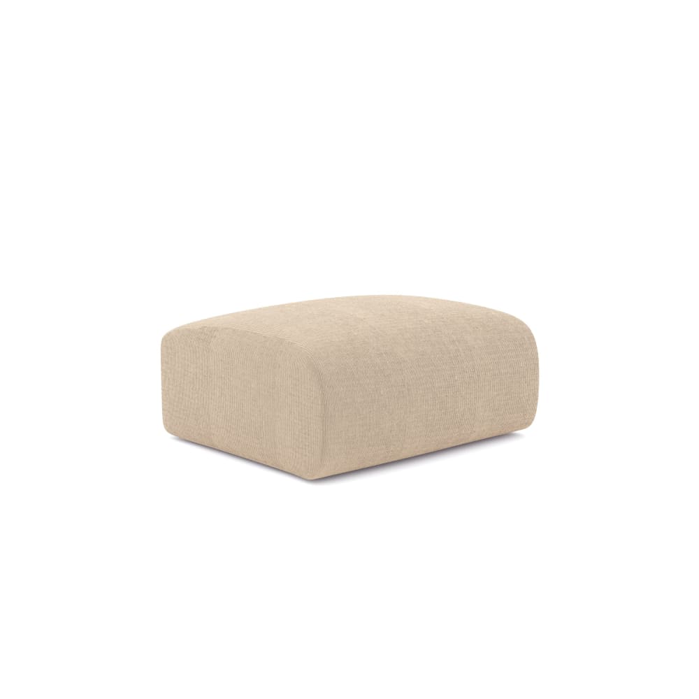 pouf en velours côtelé
