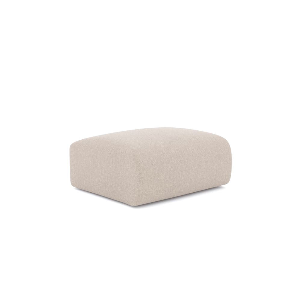Pouf en tissu tramé