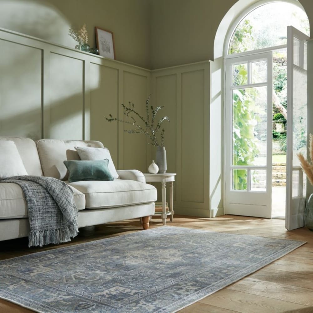 Tapis lavable vert 160x230cm — vue 3