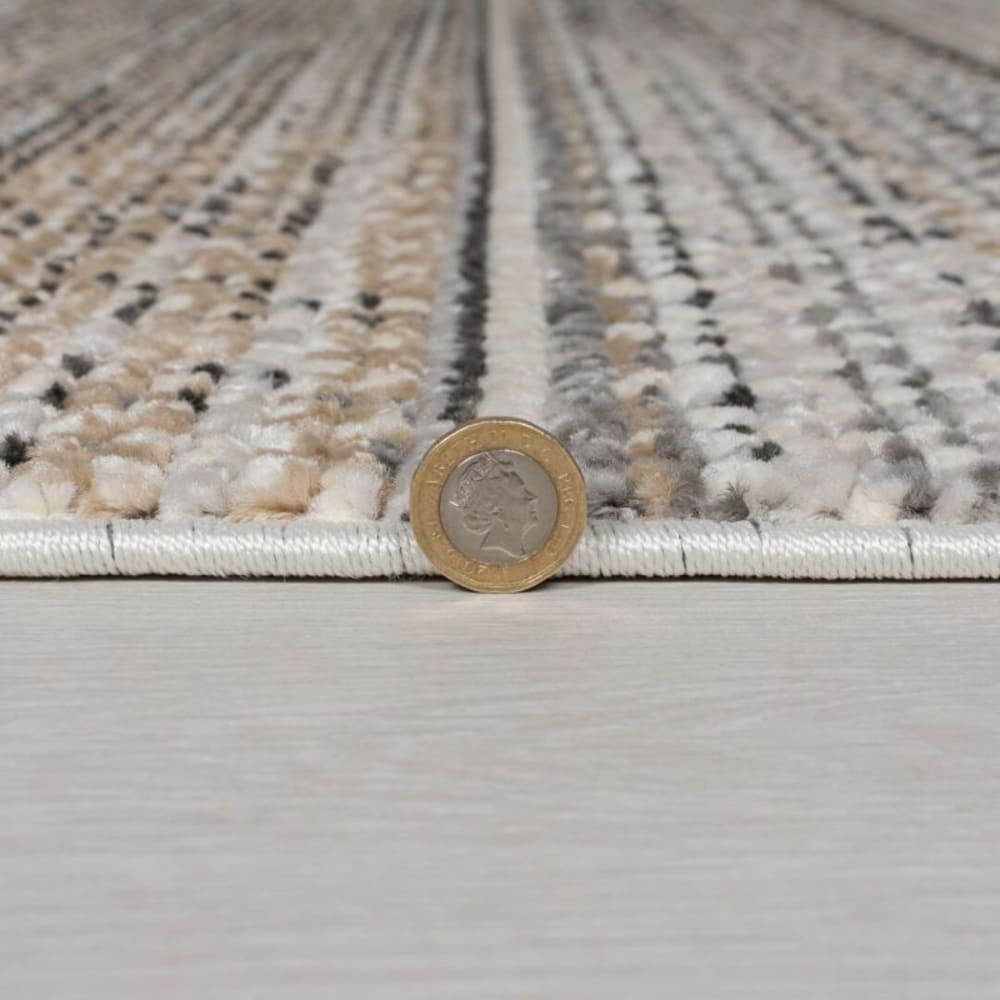 Flair Rugs Tapis polypropylène résistant beige - Pes - Polyester