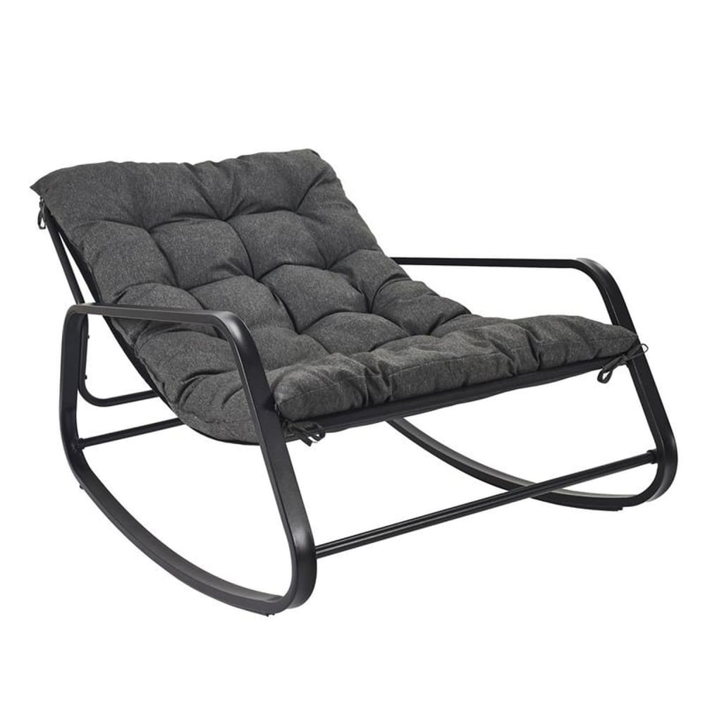 fauteuil à bascule noir