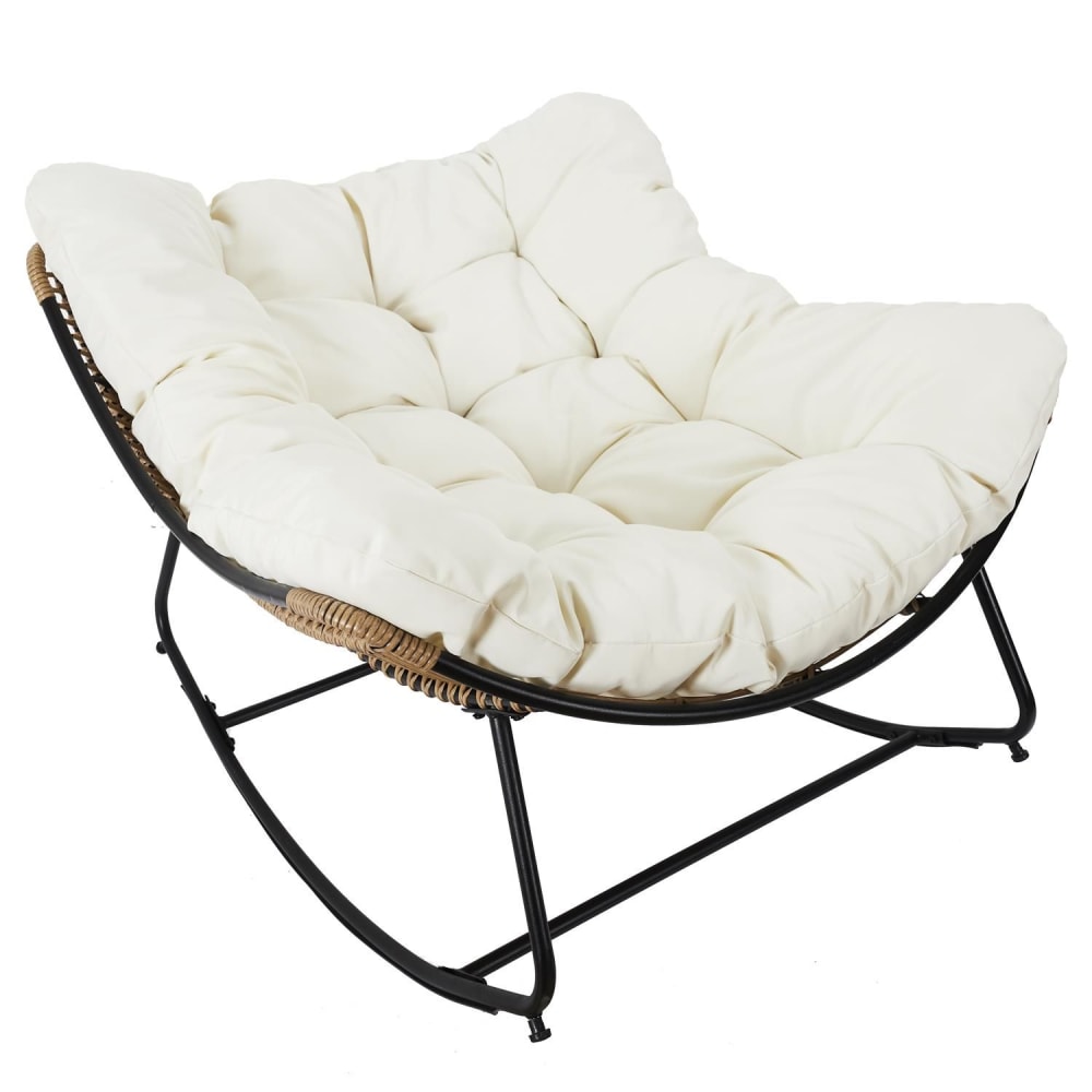 fauteuil à bascule rembourré